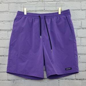 Shein Men's Comfy Pull On Elastic Drawstring Gym/Athletic/Running Short Purple